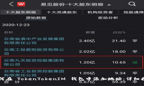 如何在 TokenTokenIM 钱包中添加地址：详细指南