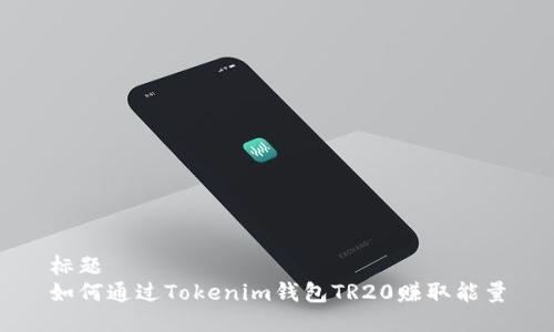 标题  
如何通过Tokenim钱包TR20赚取能量