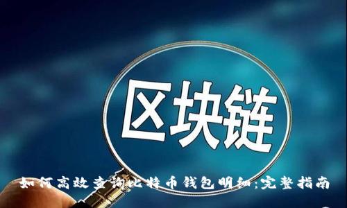 如何高效查询比特币钱包明细：完整指南