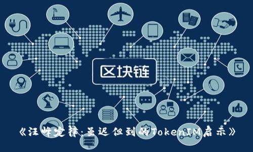 《汪峰定律：虽迟但到的TokenIM启示》