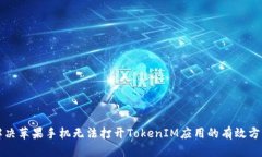 解决苹果手机无法打开T