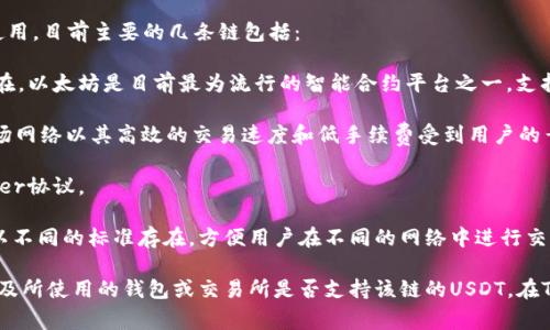 USDT（Tether）是一种与美元挂钩的稳定币。它可以在多条区块链上发行和使用，目前主要的几条链包括：

1. **Ethereum（以太坊）**：USDT在以太坊上以ERC-20标准的代币形式存在。以太坊是目前最为流行的智能合约平台之一，支持USDT的广泛应用。

2. **Tron（波场）**：USDT在Tron网络上以TRC-20标准的代币形式存在。波场网络以其高效的交易速度和低手续费受到用户的青睐。

3. **Omni Layer**：这是USDT最早发行的区块链，基于比特币的Omni Layer协议。

4. **EOS**、**Algorand**、**Solana** 等其他链：USDT在这些区块链上也以不同的标准存在，方便用户在不同的网络中进行交易和使用。

具体使用哪条链的USDT，通常取决于用户的需求，比如交易的手续费、速度以及所使用的钱包或交易所是否支持该链的USDT。在TP钱包中，用户可以根据自己的需求选择相应的链来进行USDT的转账和交易。