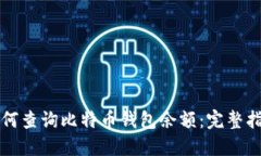 如何查询比特币钱包余额